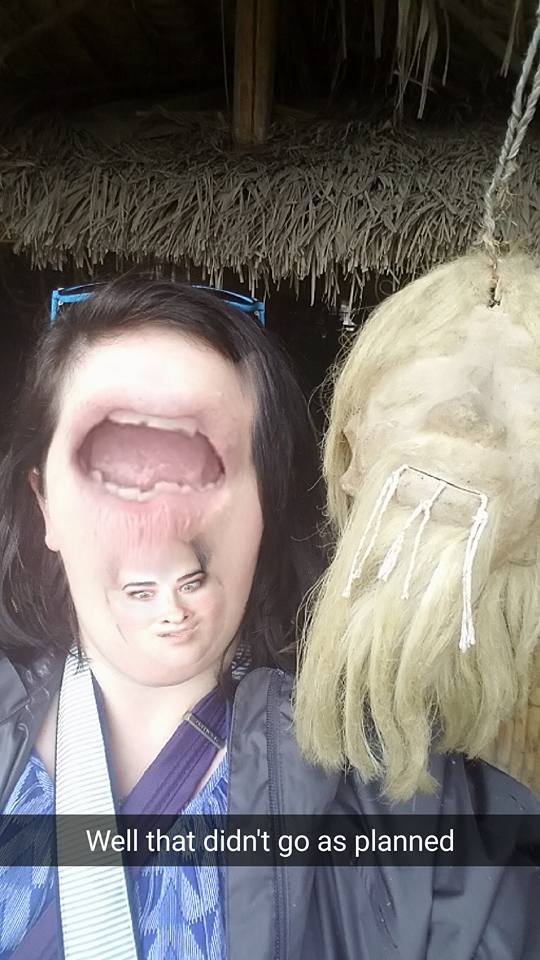 Snapchat Face swap shrunken head Ecuador