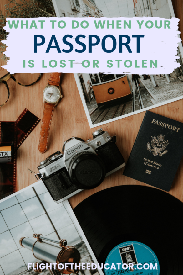 reporting a stolen passport