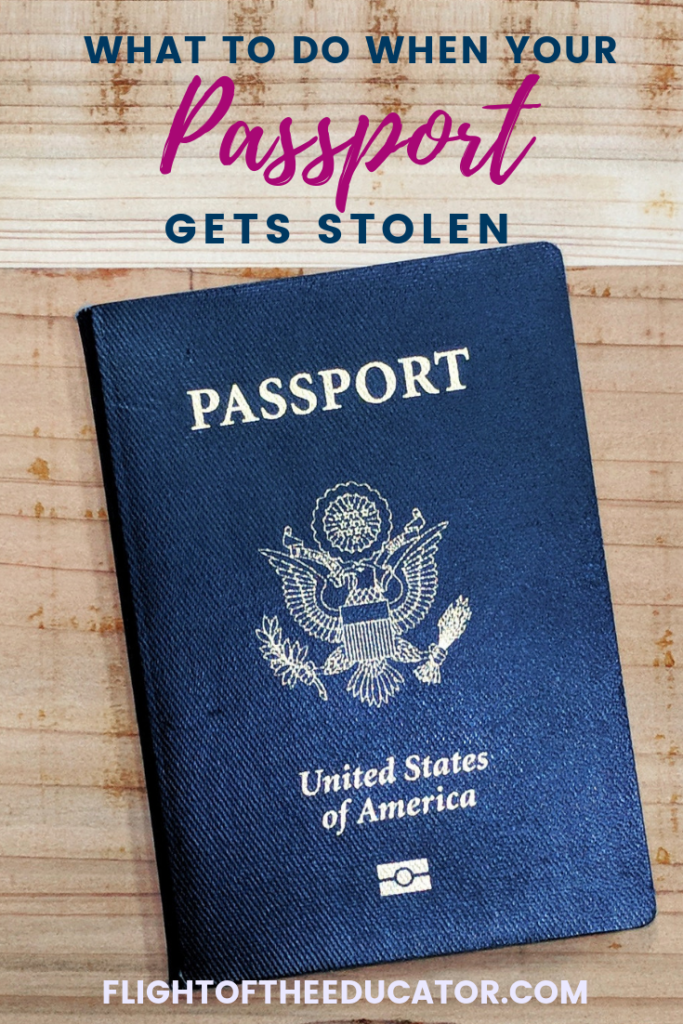 reporting a stolen passport