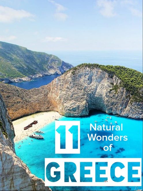 Athens, Greece is an incredible testament to human architecture and culture, but outside of the city are quite a few stunning natural places! Check out these naturally formed places in Greece! #Greece #GreekIslands #Beaches #Meteora