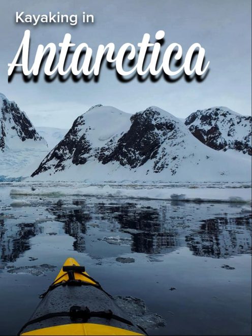 Everything you need to know about kayaking in Antarctica, what it's like, and what to bring! Read about the adventures and seeing wildlife. #antarctica #kayaking #antarctickayaking #Gadventures #Antarctic