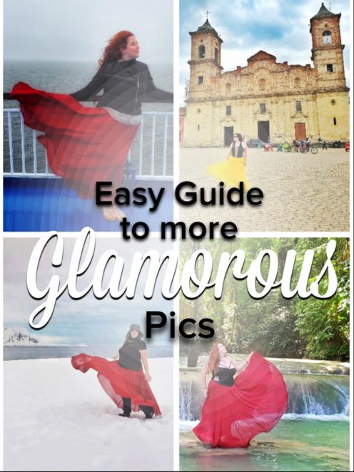 Have you seen those beautiful travel pictures of glamorous women in flowing dresses on Instagram and wished you could do something like that, but you just aren’t "That kind of girl?" Well, here are some easy tips and tricks to taking your own glamorous IG pics even if you aren’t a tiny model or an expert photographer. This is the normal girl’s guide to Instagram pics! #Photography #photographytips #DoitfortheGram #Forthegram #instagram #beautifulpictures #travelpics